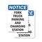 Signmission Fork Truck Parking And Charging Station OSHA Notice Sign, Vinyl Decal, 7in W x 10in L, 2PK OS-2PACK-NS-D-710-V-12880 - alternate 1